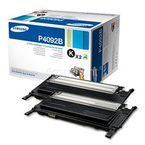 Samsung Genuine CLT-P4092B Black Toner Cartridge - Twinpack