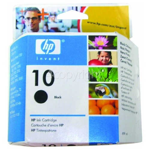 Hewlett Packard CP1700 Series Genuine No.10 Black Ink Cartridge (C4844A)