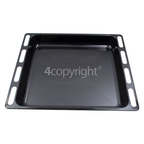 Hotpoint AHP69PX Oven Tray - Black : 446x364mm X 56mm Deep