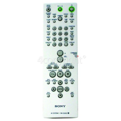 Sony RM-SS400 Remote Control