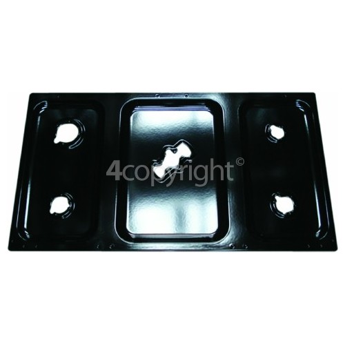 Rangemaster 7033 90 DF NG Double Oven black Hob Top