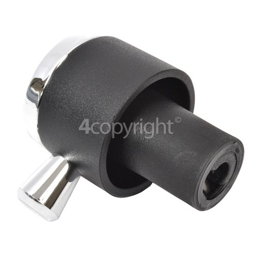 Rangemaster Hotplate Control Knob Black / Chrome www.rangemaster