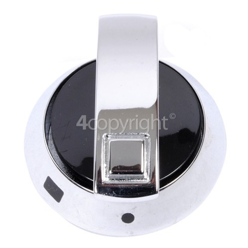 Rangemaster 7142 Tecnik 110 Ceramic Black Warmer Plate Knob - Chrome