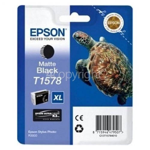 Epson Genuine T1578 Matte Black Ink Cartridge