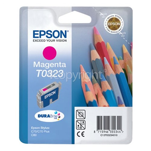 Epson Genuine T0323 Magenta Ink Cartridge