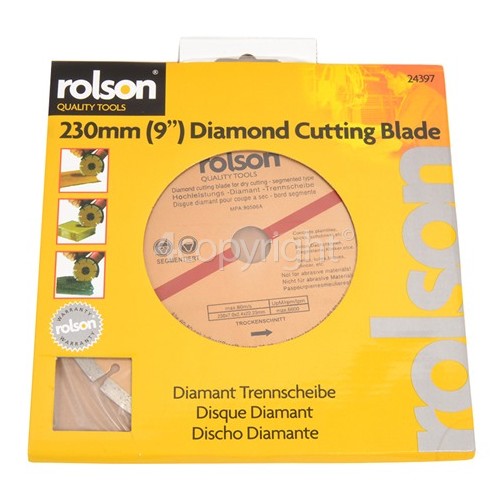 Rolson Dry Cut Segmented Diamond Tipped Blade