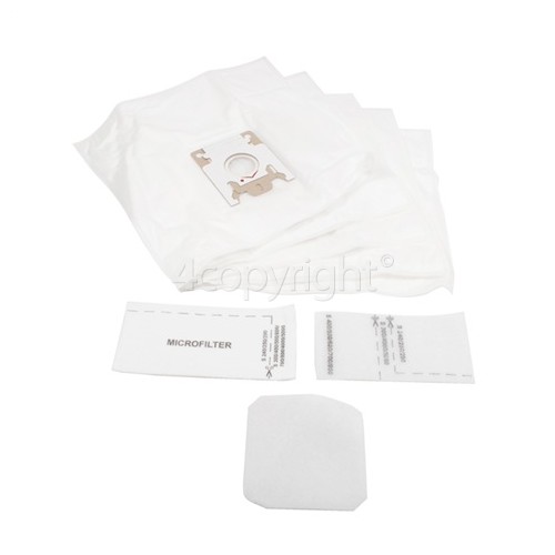 High Quality Compatible Replacemet G/N Filter-Flo Synthetic Dust Bags (Pack Of 5 With 1 Filter Kit) - BAG248