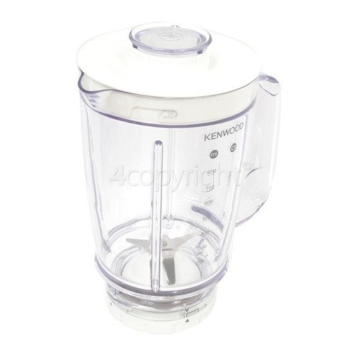 Kenwood White Liquidiser Assembly Complete W/ Plastic Goblet