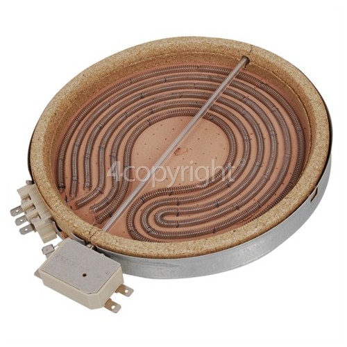 Stoves Ceramic Hotplate Element Single Rear Left stovesspares.co.uk