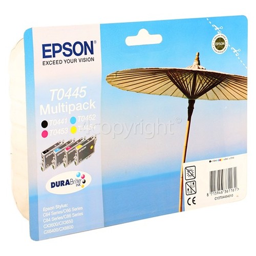 Epson Genuine T0445 Multi-Pack Ink Cartridge