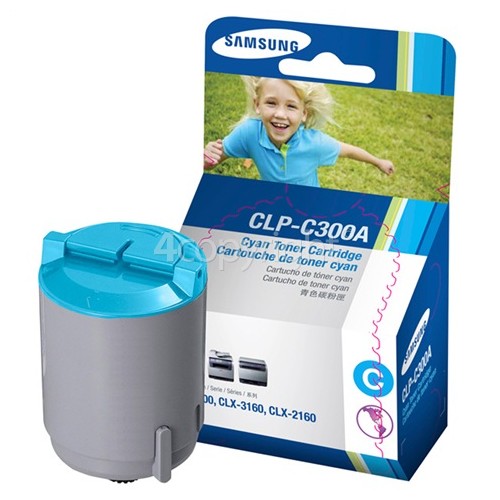 Samsung Genuine CLP-C300A Cyan Toner Cartridge