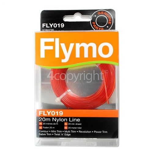 Flymo Cordless Multi Trim CT250X FLY019 Nylon Line