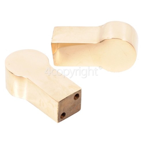 Rangemaster Door Handle Kit - Pkr- Brass