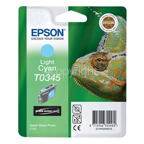 Epson Genuine T0345 Light Cyan Ink Cartridge
