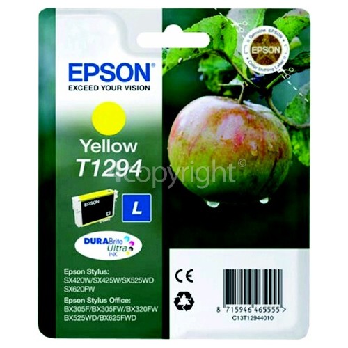 Epson Genuine T1294 Yellow Ink Cartridge