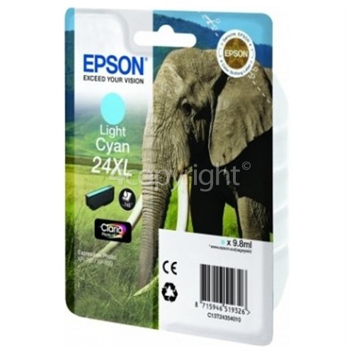 Epson Genuine Light Cyan 24XL Claria Photo HD Ink Cartridge - T24354010