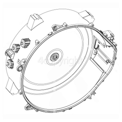 Samsung B1288NWC Rear Tub Assembly