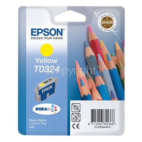 Epson Genuine T0324 Yellow Ink Cartridge