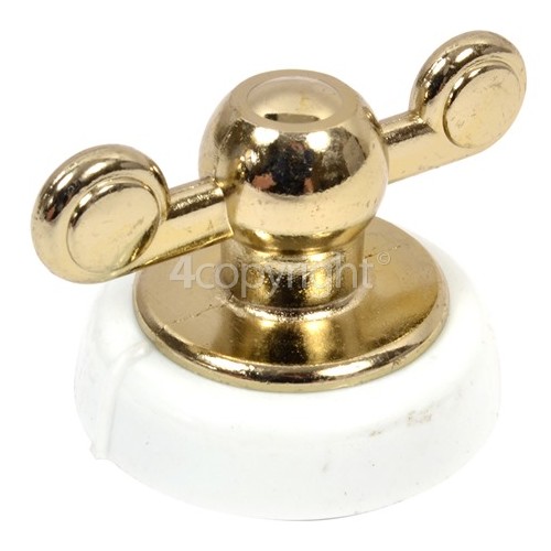 Creda 48293 MK2 Control Knob - White / Gold