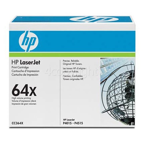 Hewlett Packard Genuine 64X Black Toner Cartridge (CC364X)