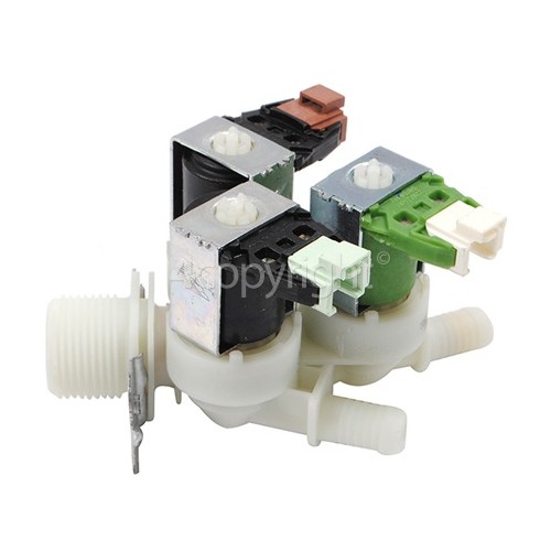 Arthur Martin Electrolux Cold Water Triple Inlet Solenoid Valve : 180Deg. With Protected (push) Connectors