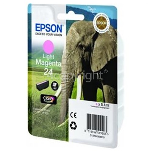 Epson Genuine Light Magenta 24 Claria Photo HD Ink Cartridge - T24264010