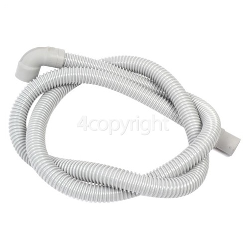 Creda 1.86mtr. Drain Hose 21mm End With Right Angle End 29mm, Internal Dia.s'