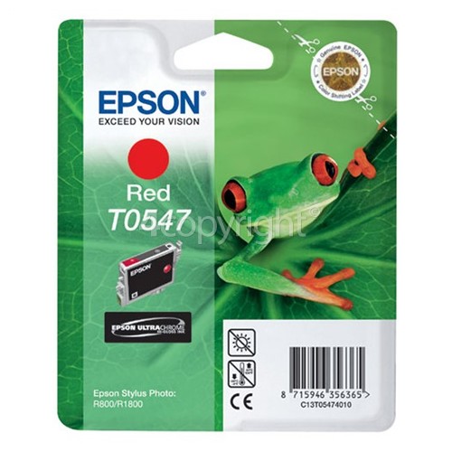 Epson Genuine T0547 Red Ink Cartridge