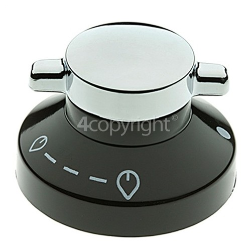 Belling Hob Burner Control Knob Black/Silver www.bellingspares.co.uk