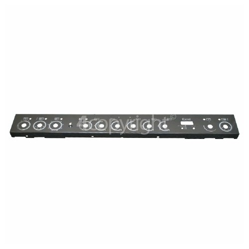 Rangemaster 8052 110 DF NG FSD black/chrome Control Panel Fascia - Black