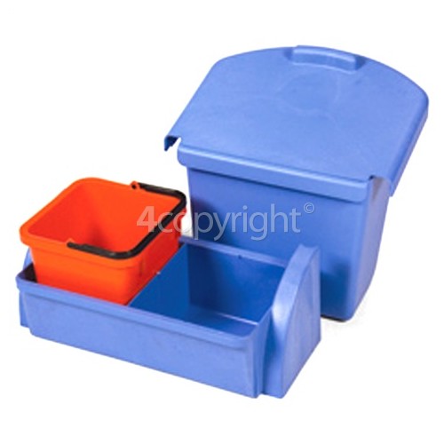 Numatic AK1 - 30-litre Lidded Waste Bin & Blue Tray & Red 6-Litre Pail (To Fit All Versamop Units)