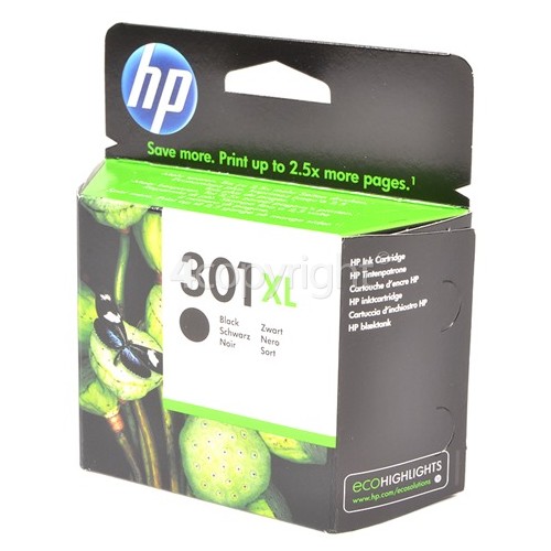 Hewlett Packard Genuine No.301XL High Capacity Black Ink Cartridge (CH563EE) Spares, Parts
