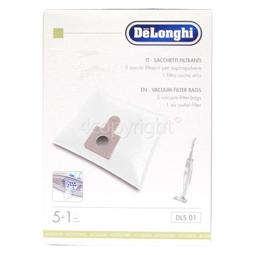 Delonghi 700 DLS01 Bag:Paper Comes With Filter (Pack Of 5)