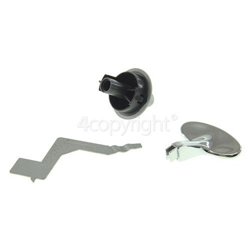 Kenwood Carriage & Timer Knob - Chrome / Grey