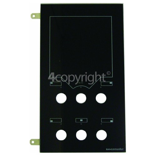 Rangemaster 8208 hotplate NG black/gloss Facia Glass