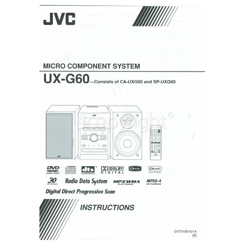 JVC UXG60 Instruction Book UXG60