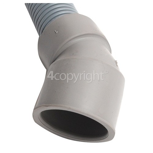 Caple DI617 1.86Mtr. Drain Hose Straight 19mm To Slight Angle End 29mm Internal Dia's.