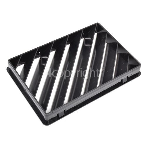 Rangemaster 6306 CH120 Electric black/brass badge and rail from serial number 100001 Right Hand Outer Grill