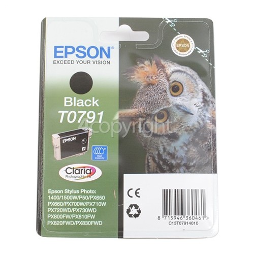 Epson Genuine T0791 Black Ink Cartridge