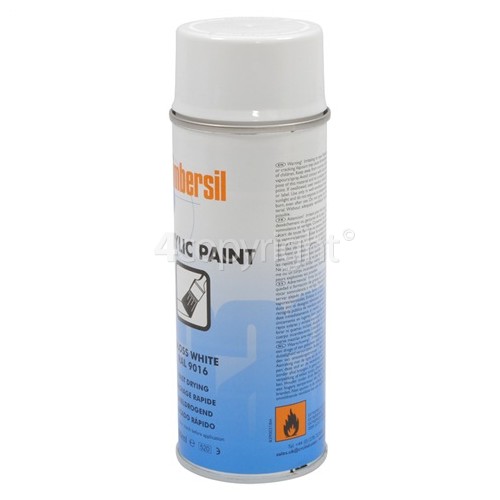 Ambersil Acrylic Gloss White RAL 9016 Fast Drying Paint - 400ml