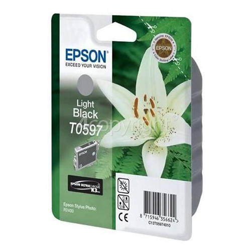 Epson Genuine T0597 Light Black Ink Cartridge