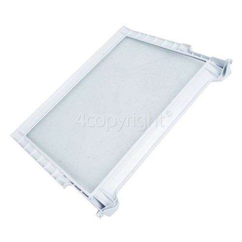 Whirlpool WSC5513 A+X Fridge Top Glass Shelf Assembly : 415x320mm