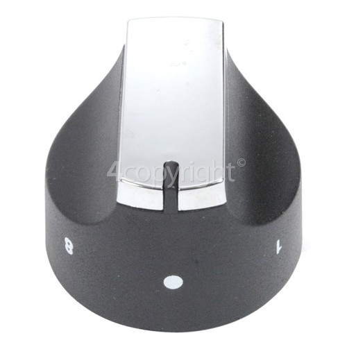 Stoves Grill Control Knob Black / Chrome stovesspares.co.uk