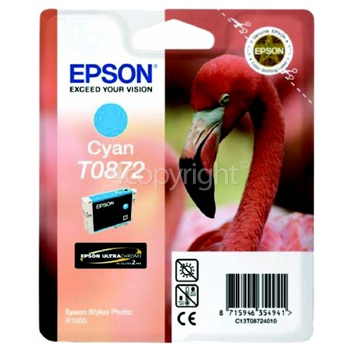 Epson Genuine T0872 Cyan Ink Cartridge