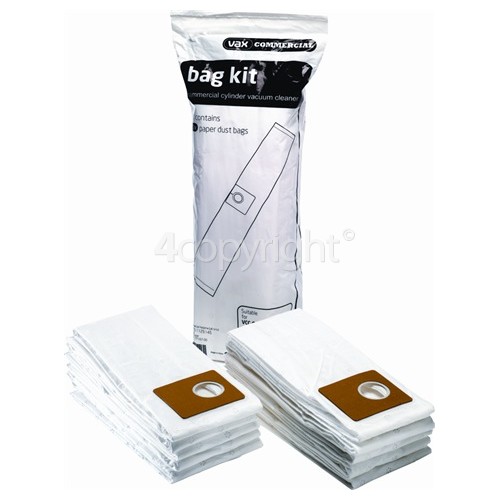 Vax High Filtration Disposable Dust Bags (Pack Of 10)