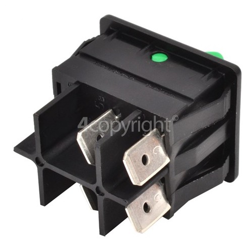 Numatic Vacuum Green On/Off Rocker Switch : 4TAG