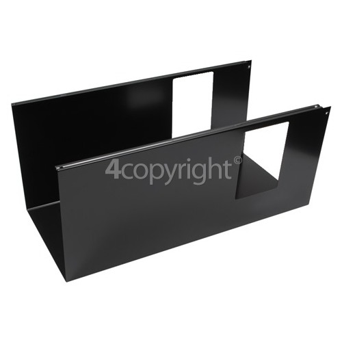 Rangemaster 6305 CH90 Electric black/chrome badge Lower Chimney