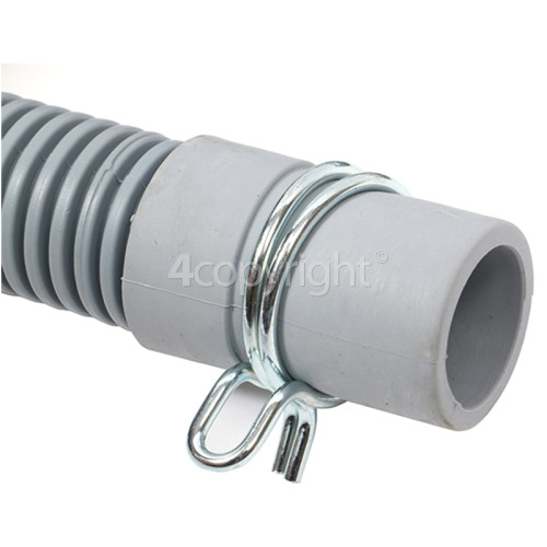 Whirlpool AQUASTEAM 9769 B 1.68M Drain Hose (Straight 22mm & End 22mm Internal Dia.s'