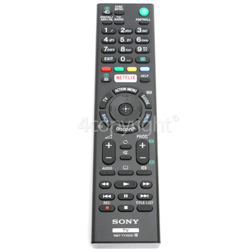 Sony RMTTX1000D Remote Control