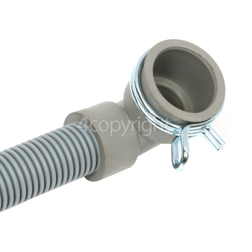 Hoover Drain Hose 19mm END With Right Angle End 22mm, Internal Dia.s'